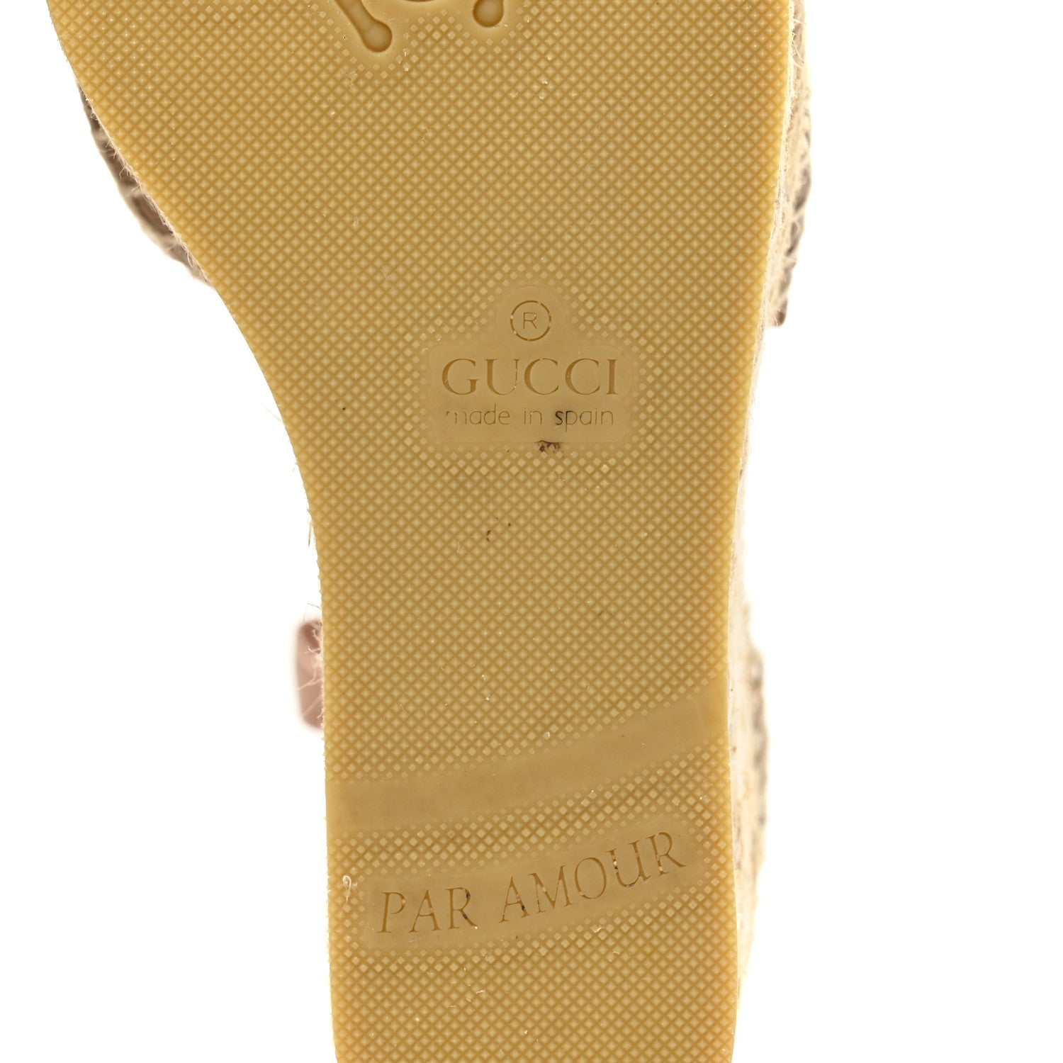 Gucci Nappa Matelasse GG Marmont Ankle Wrap Platform 35/120mm Espadrille Wedges 38 Porcelain Rose 9 of 10