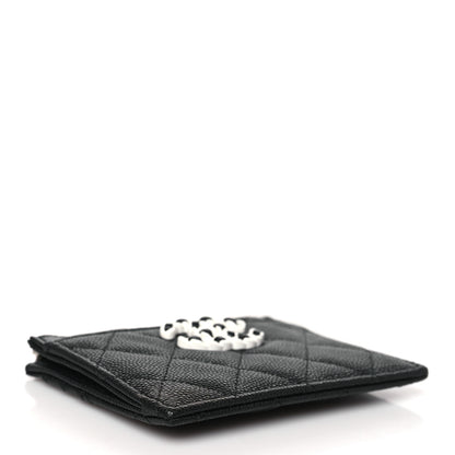 Chanel Caviar Quilted Chanel 19 Zip Card Holder Black 4 of 9