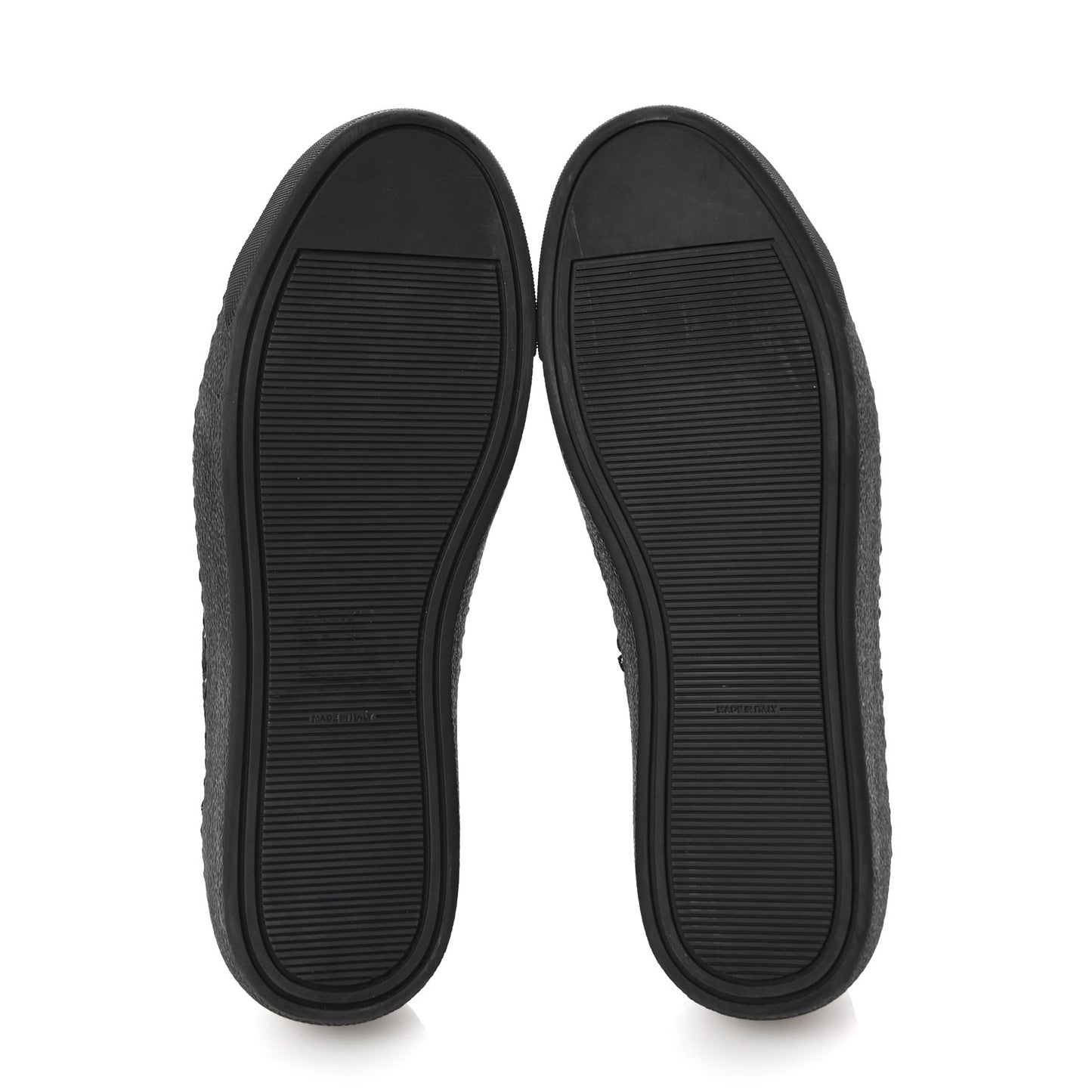 Calfskin Hollow Out Flower Sneakers 36 Black