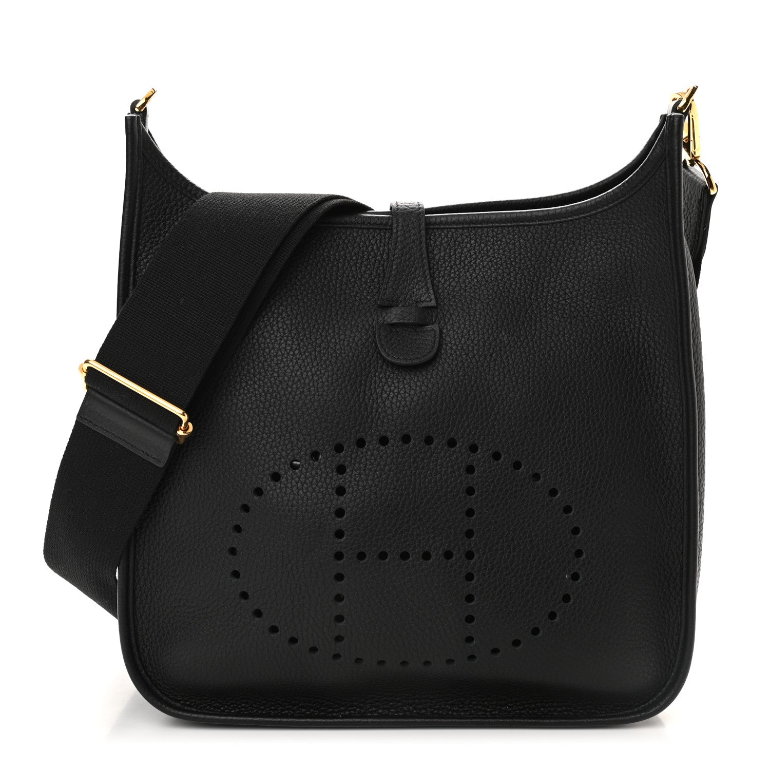Hermes Taurillon Clemence Evelyne III PM Black 1 of 10