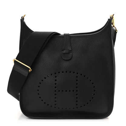 Hermes Taurillon Clemence Evelyne III PM Black 1 of 10