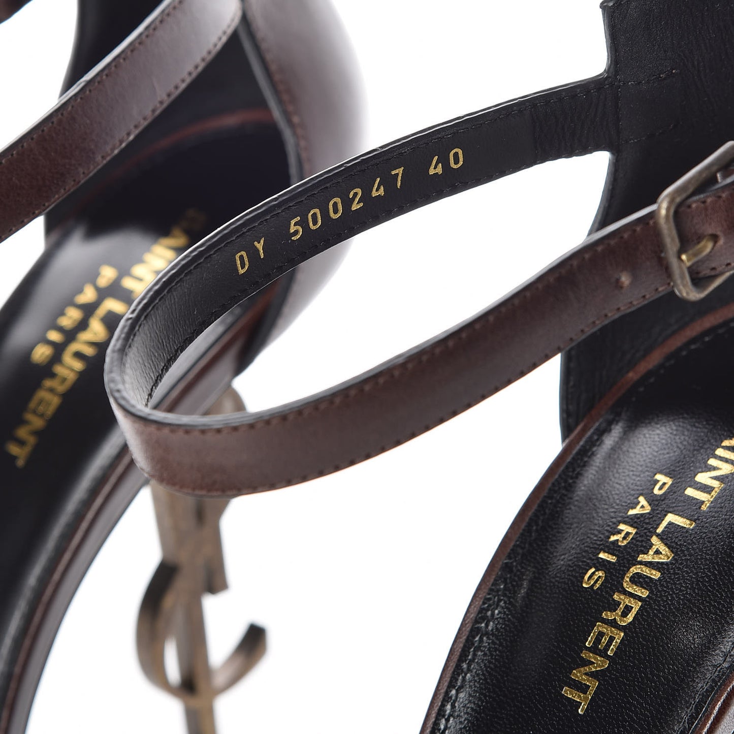 Calfskin Opyum 110 Sandals 40 Brown