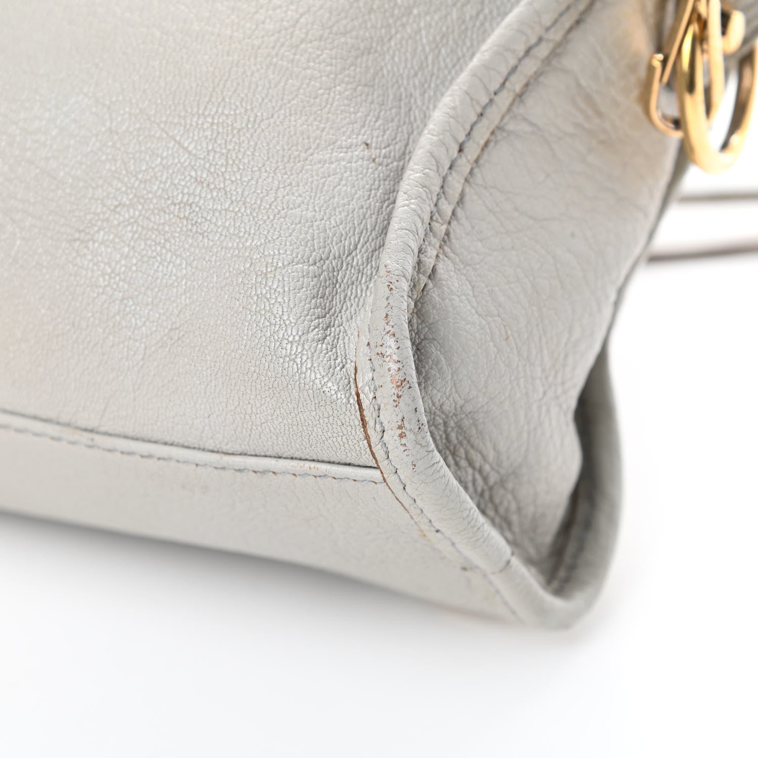 Balenciaga Chevre Gold Metallic Edge Hardware Mini City Gris Perle 11 of 19