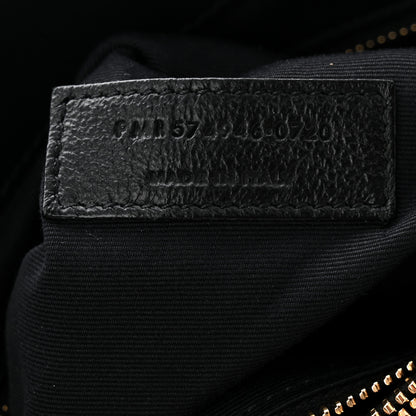 Saint Laurent Suede Y Quilted Monogram Medium Loulou Chain Satchel Black 12 of 19