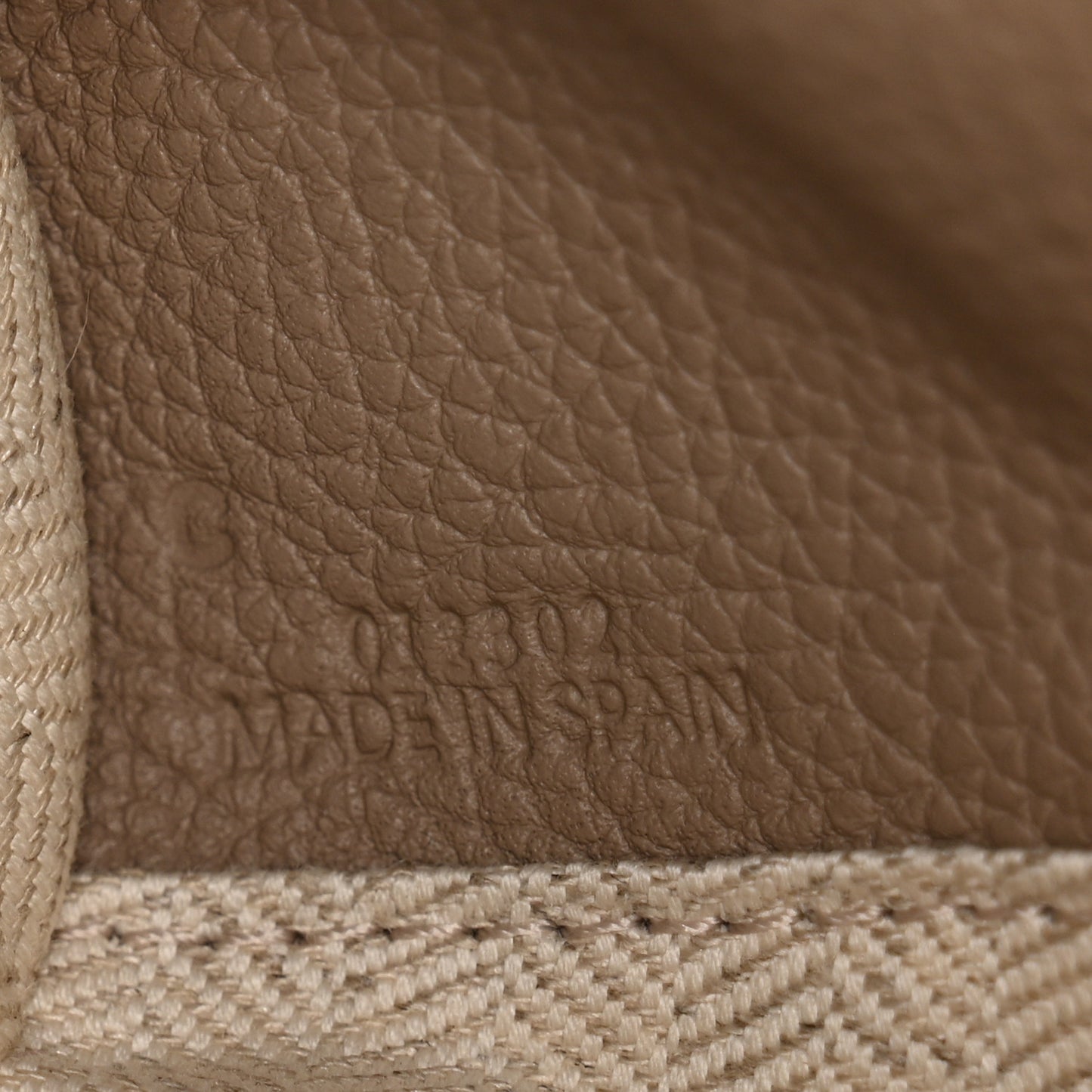 Grained Calfskin Medium Puzzle Bag Sand