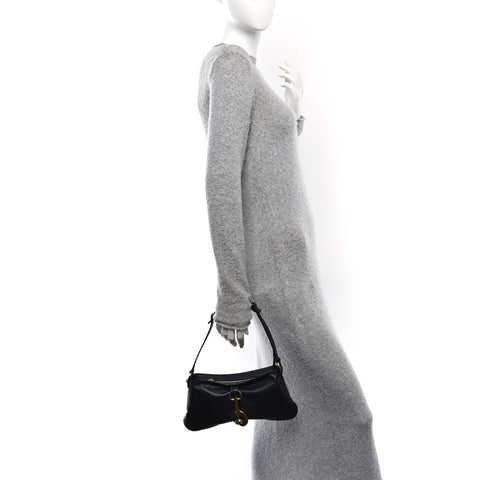 Soft Calfskin Kerala 25 Shoulder Bag Black Navy