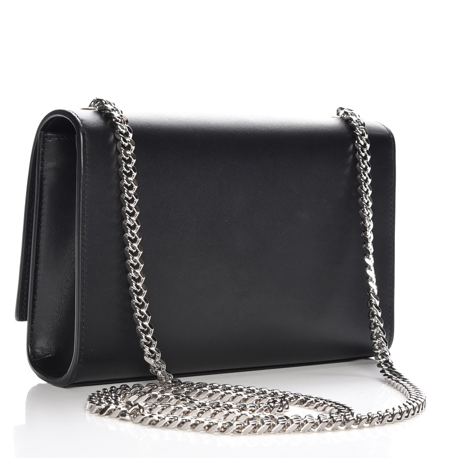 Saint Laurent Smooth Calfskin Medium Classic Monogram Kate Tassel Satchel Black 3 of 7