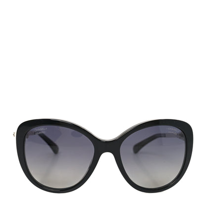 Chanel Acetate Pearl Polarized Winter Butterfly Sunglasses 5338-H-A Black 2 of 7