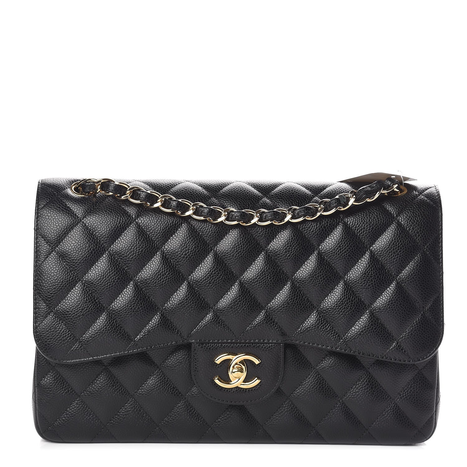 Chanel Caviar Quilted Jumbo Double Flap Black 1 of 11
