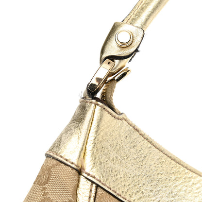 Gucci Monogram Large D Gold Hobo Gold 9 of 10
