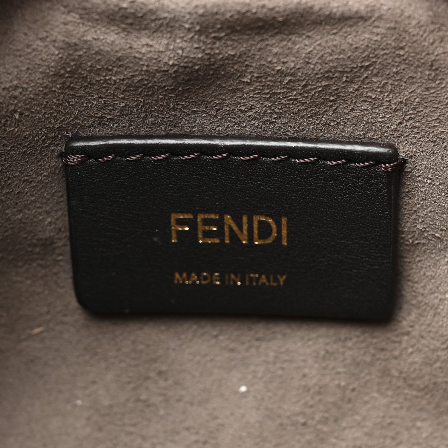 Fendi Sheepskin F is Fendi Logo Embroidered Mini Mon Tresor Bucket Bag Soap 6 of 9