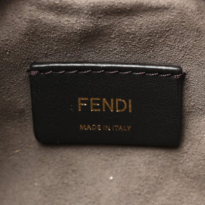 Fendi Sheepskin F is Fendi Logo Embroidered Mini Mon Tresor Bucket Bag Soap 6 of 9