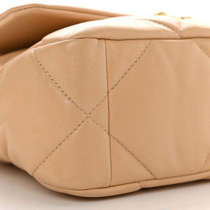 Chanel Lambskin Quilted Medium Chanel 19 Flap Beige 9 of 11