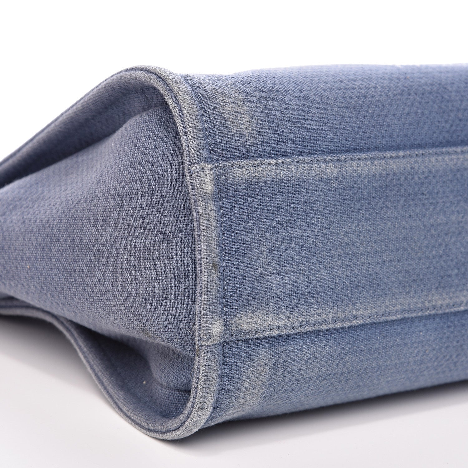Chanel Canvas Small Deauville Tote Blue 8 of 14