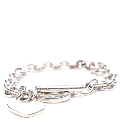Tiffany Sterling Silver Heart Tag Toggle Bracelet 1 of 6