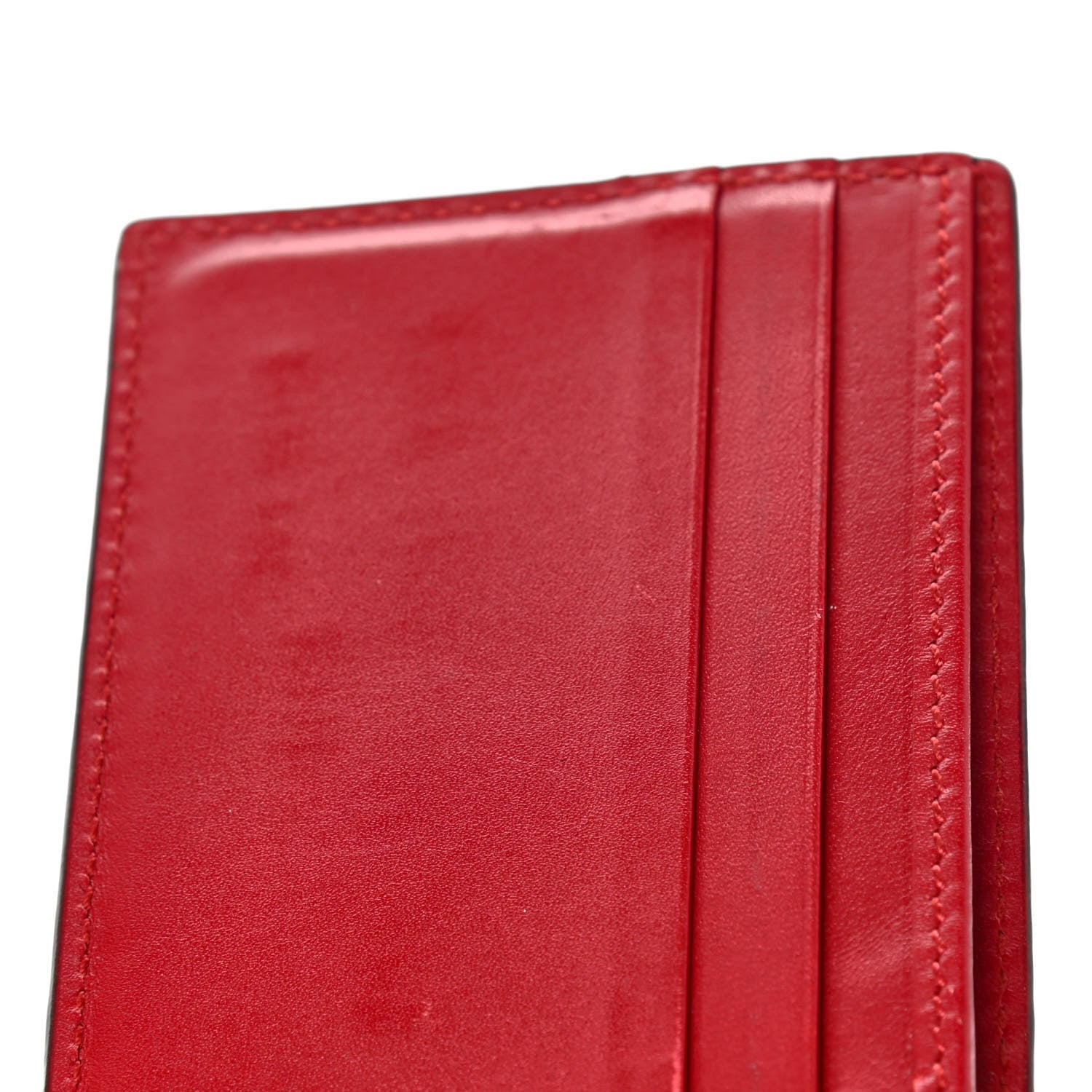 Gucci Guccissima Bi-Fold Wallet Red 9 of 9