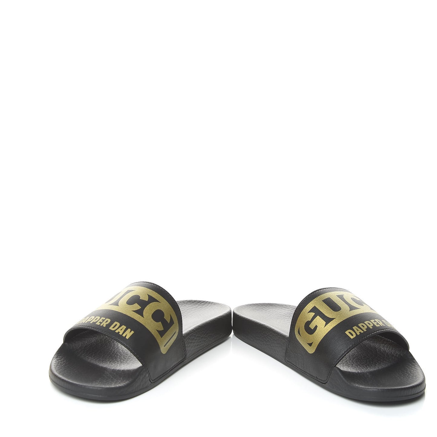 X DAPPER DAN Rubber Womens Slide Sandals 35 Black