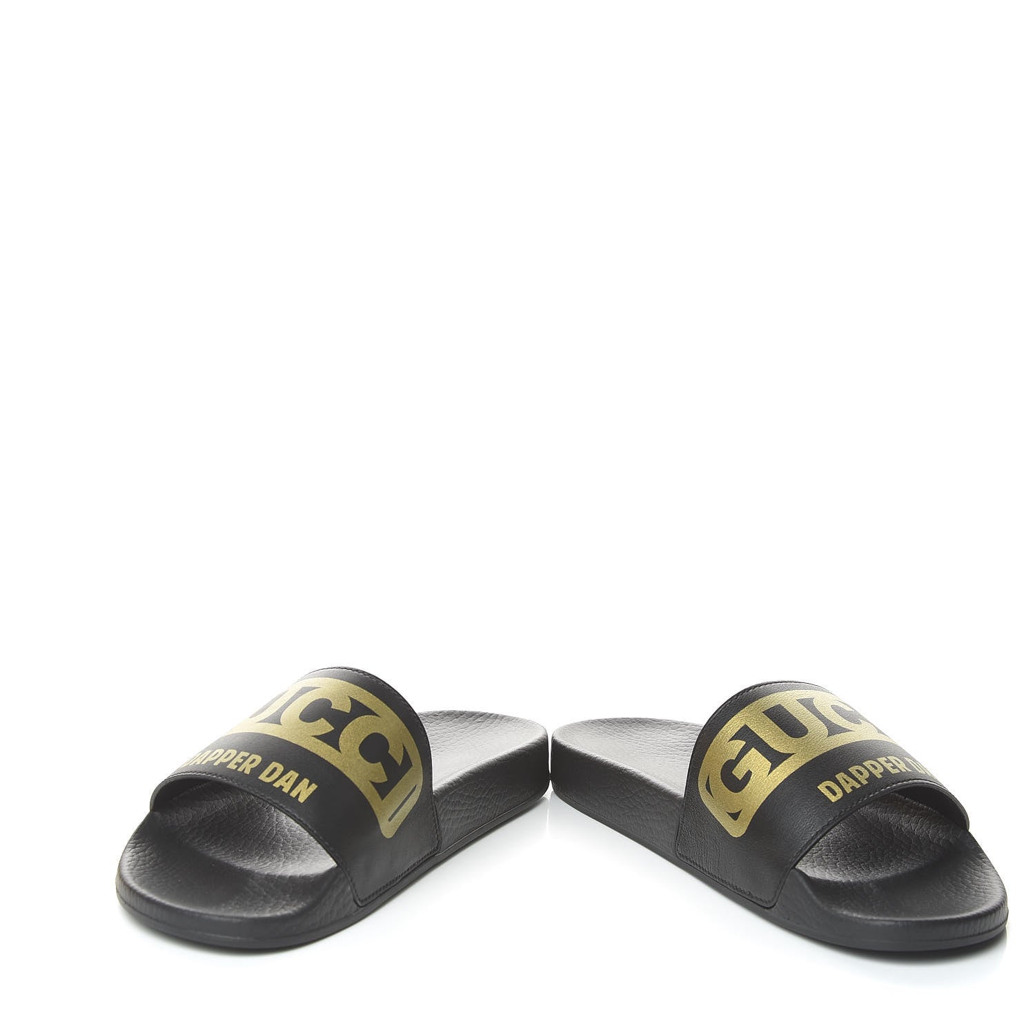 Gucci X DAPPER DAN Rubber Womens Slide Sandals 35 Black 5 of 10