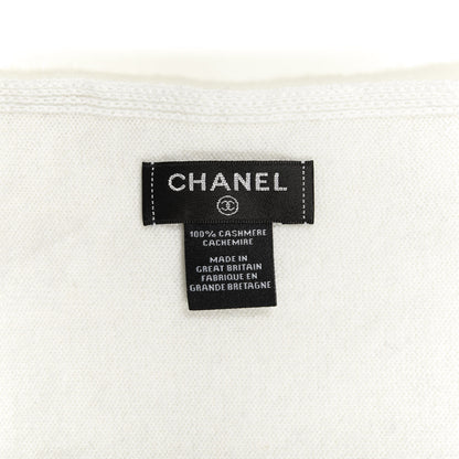 Chanel Cashmere CC Throw Blanket Black White 2 of 2