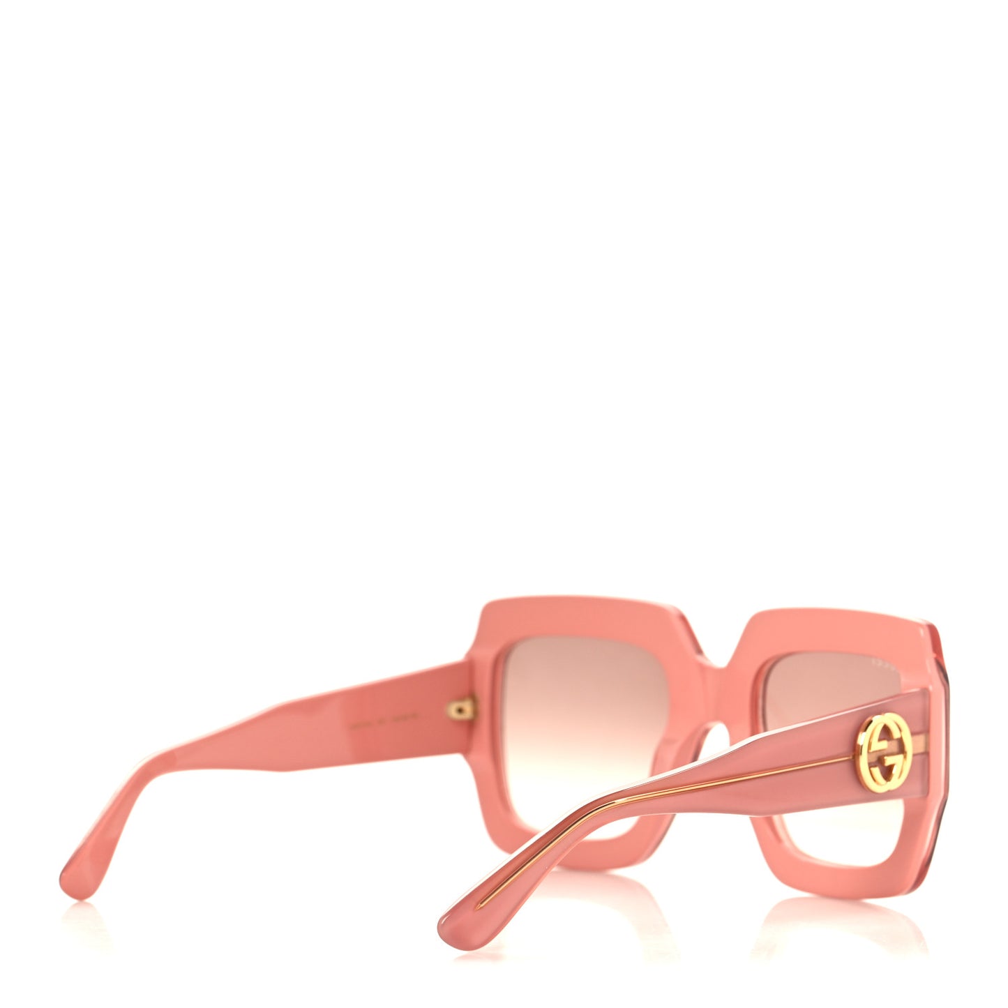 Square Frame GG0178S Sunglasses Rose Brown