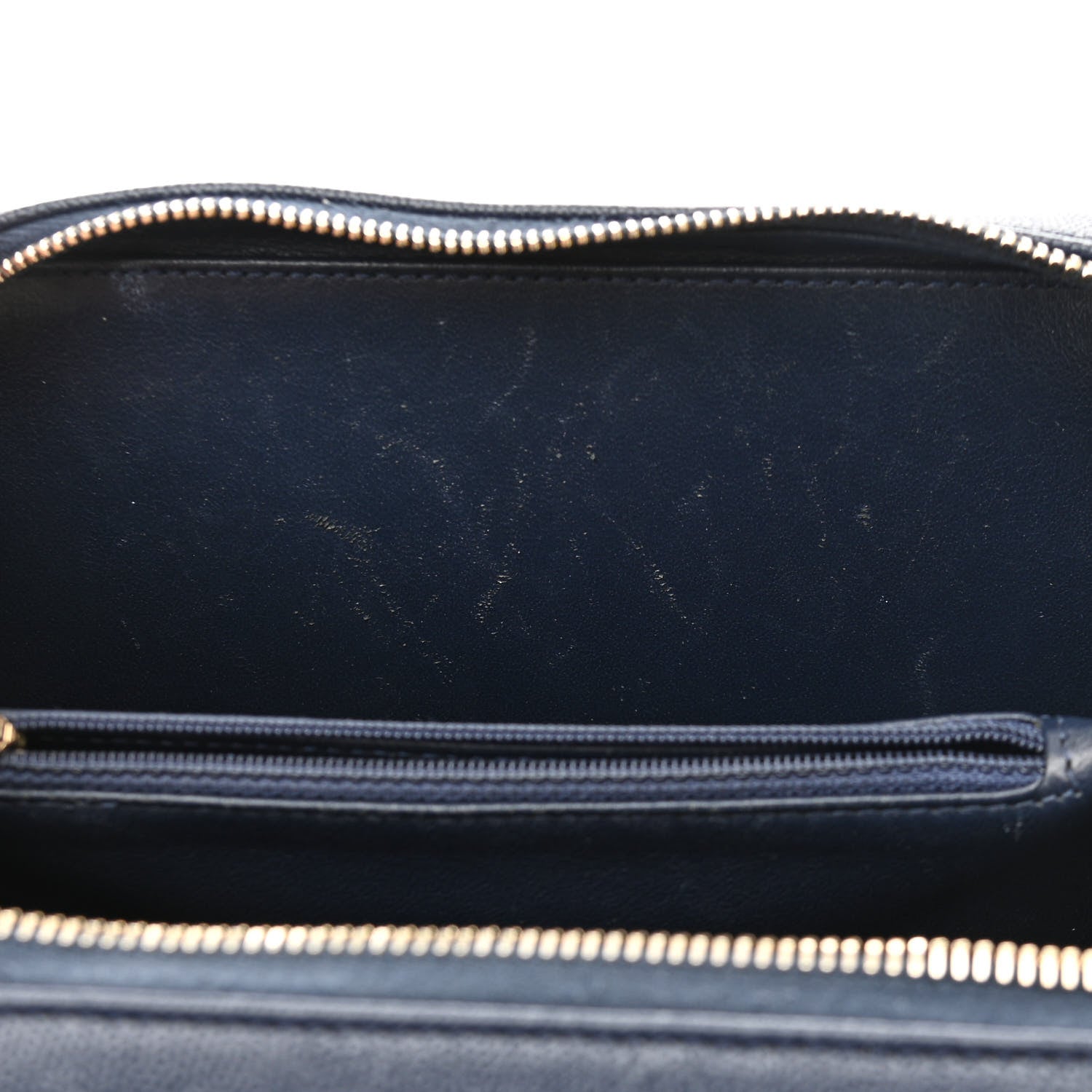 Chanel Caviar Quilted Medium CC Filigree Vanity Case Navy 13 of 15