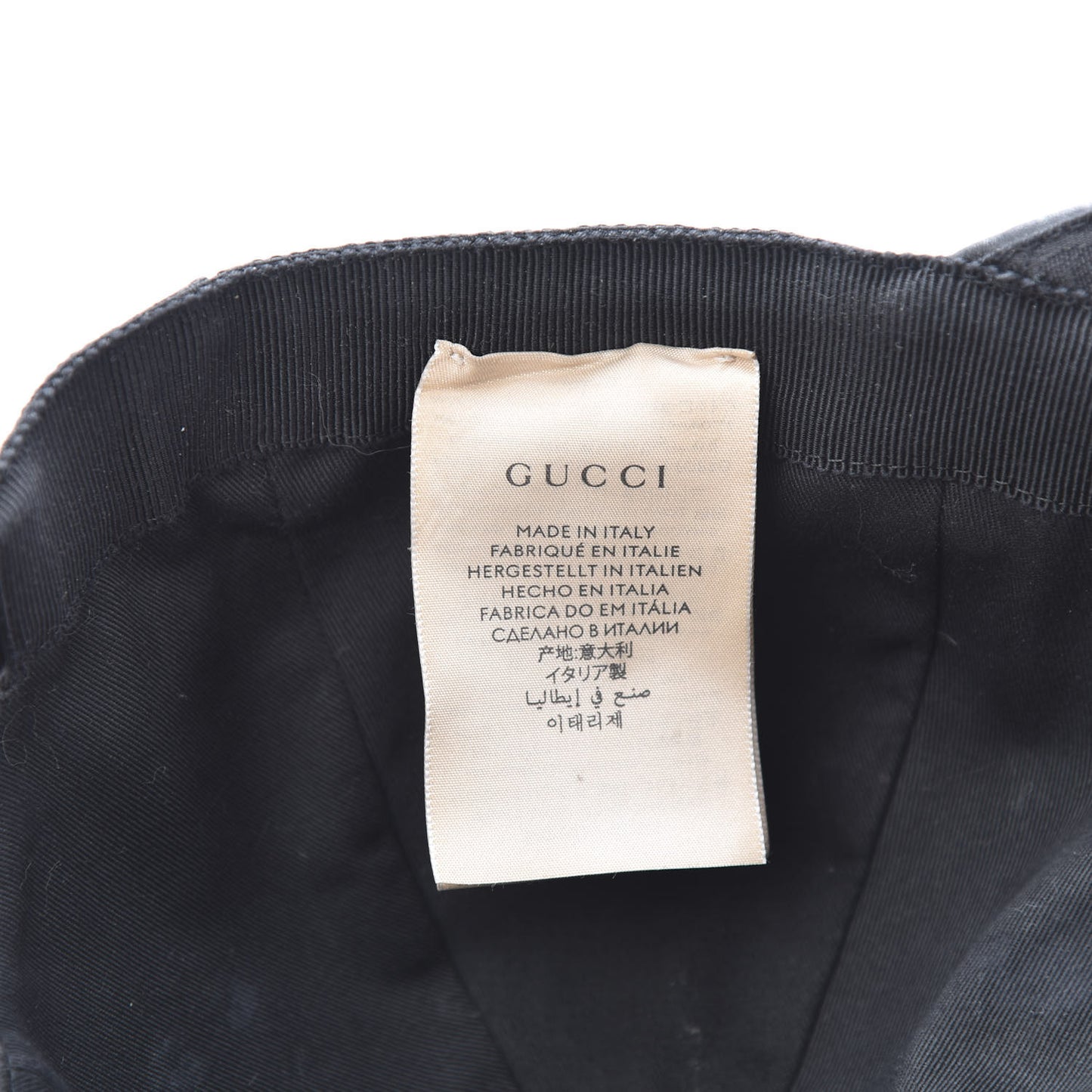 Monogram Web Baseball Hat M Black