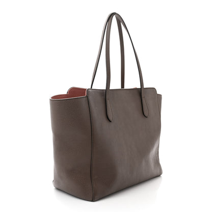 Gucci Dollar Calfskin Medium Swing Tote Grey Field Soft Pink 3 of 11