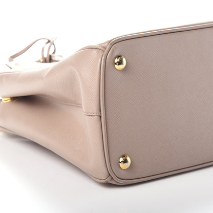 Prada Saffiano Small Galleria Double Zip Tote Cammeo 9 of 10
