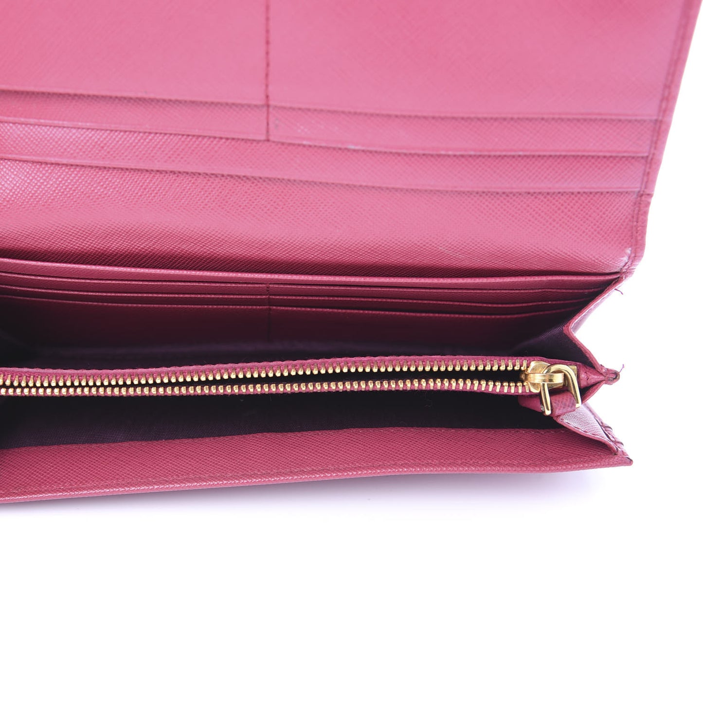 Saffiano Metal Continental Flap Wallet Peonia