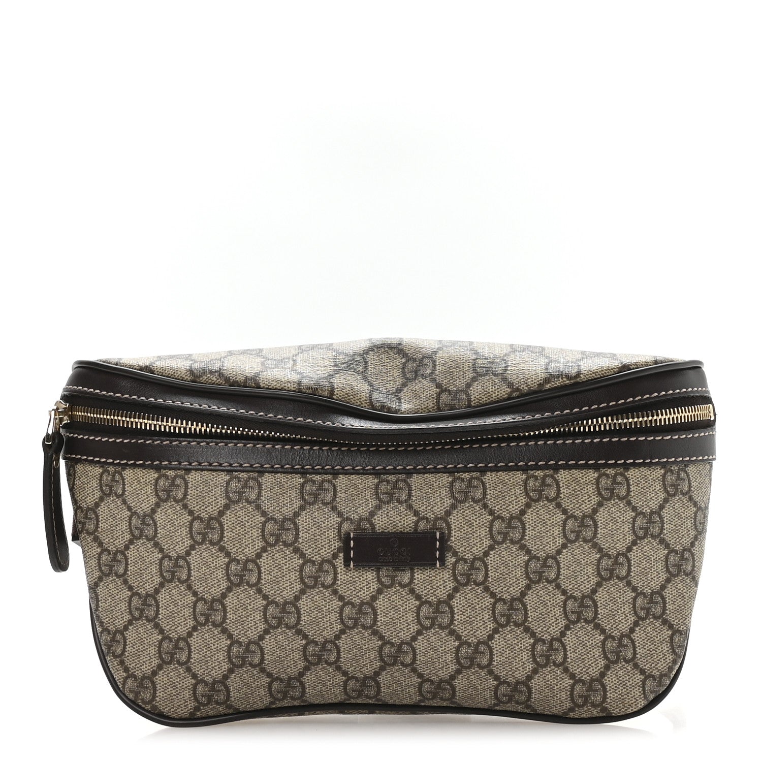 Gucci GG Supreme Monogram Belt Bag Dark Brown 1 of 9