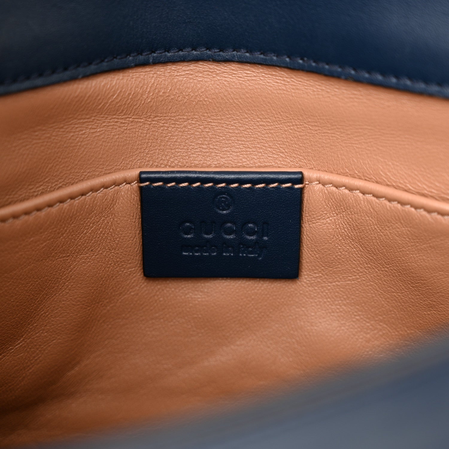 Gucci Nappa Pearl Studded Mini Queen Margaret Broadway Shoulder Bag Blue Agata 6 of 10