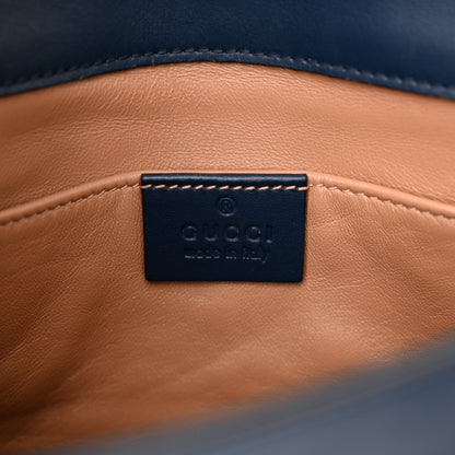 Gucci Nappa Pearl Studded Mini Queen Margaret Broadway Shoulder Bag Blue Agata 6 of 10