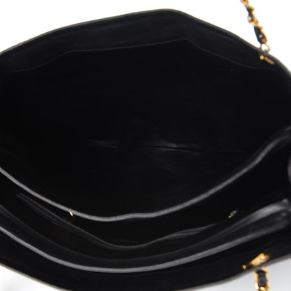 Chanel Lambskin Quilted Weekender Bag Black 7 of 9