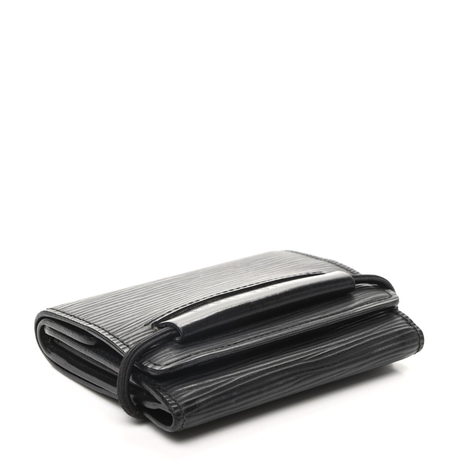 Louis Vuitton Epi Porte Monnaie Elastique Wallet Black 4 of 8