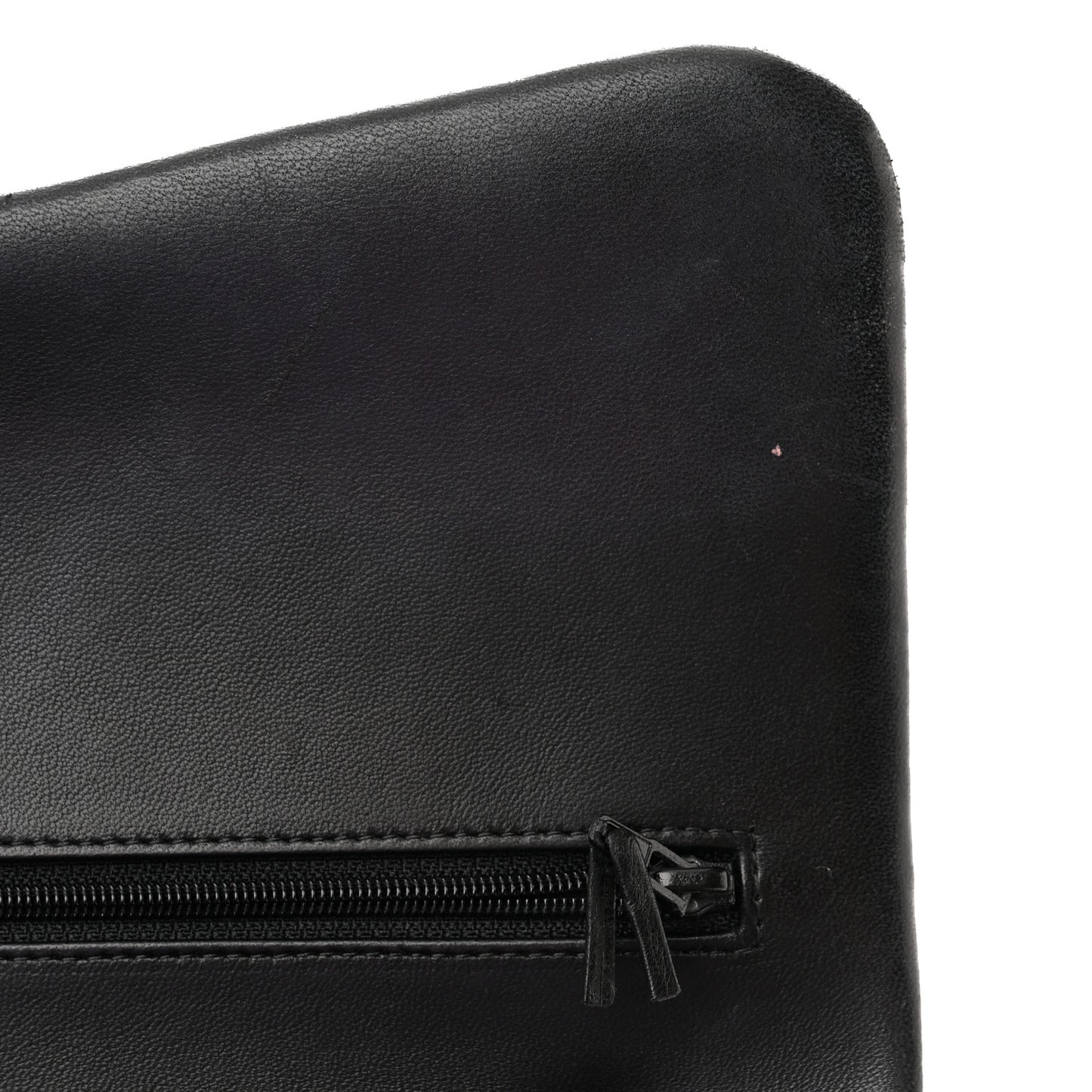 Lambskin Quilted Jumbo Double Flap Black