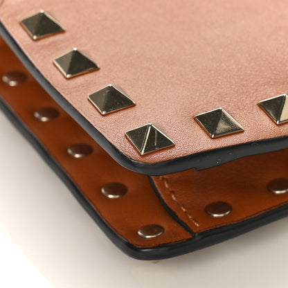 Valentino Garavani Vitello Mini Rockstud Flip Lock Crossbody Bag Light Cuir 7 of 8