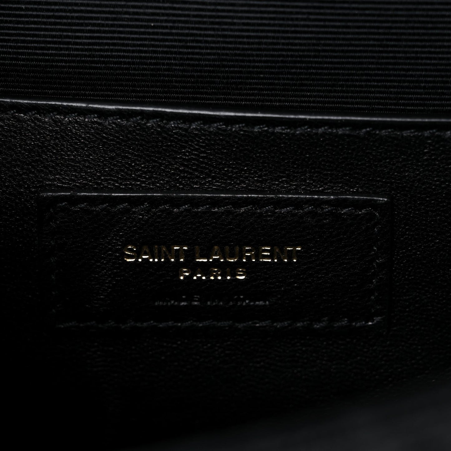 Grain De Poudre Textured Mixed Matelasse Triquilt Small Monogram Satchel Black