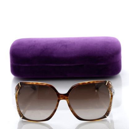 Gucci Bamboo Effect Sunglasses GG0505S Brown Horn 7 of 7
