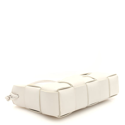 Bottega Veneta Calfskin Maxi Intrecciato Cassette Pouch On Strap Chalk 4 of 9