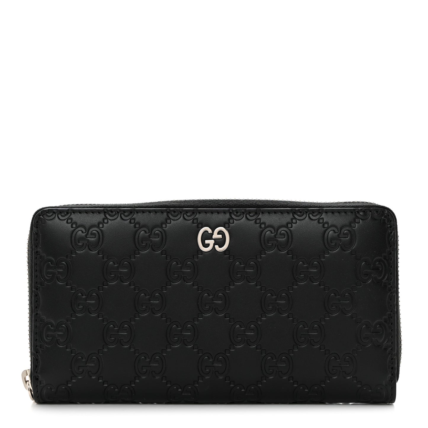 Guccissimma Signature Dorian Zip Around Wallet Black