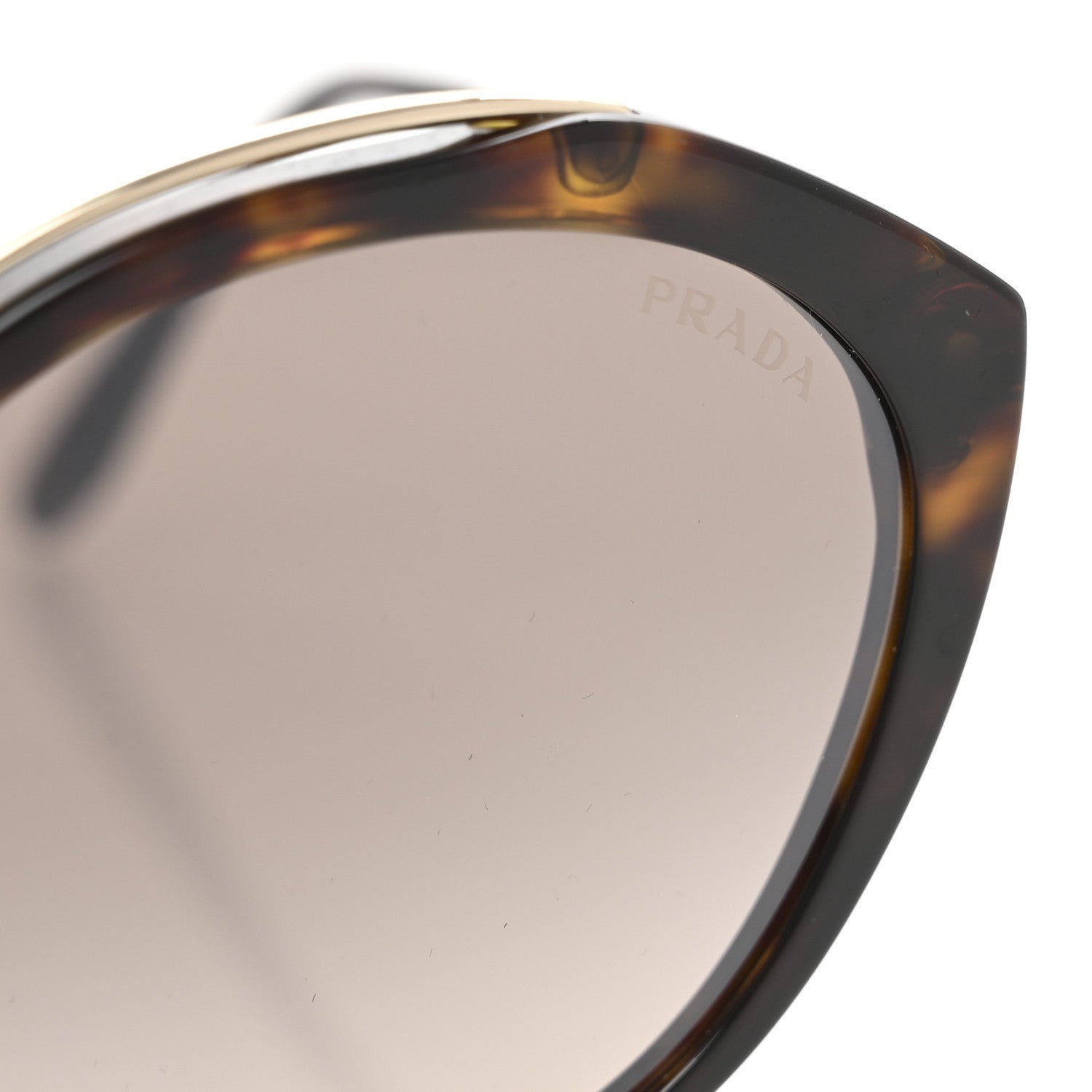 Prada Acetate Round Sunglasses SPR 18U Tortoise 7 of 8