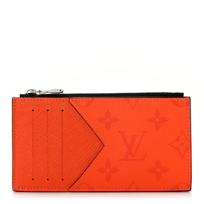 Louis Vuitton Taigarama Coin Card Holder Orange 1 of 7