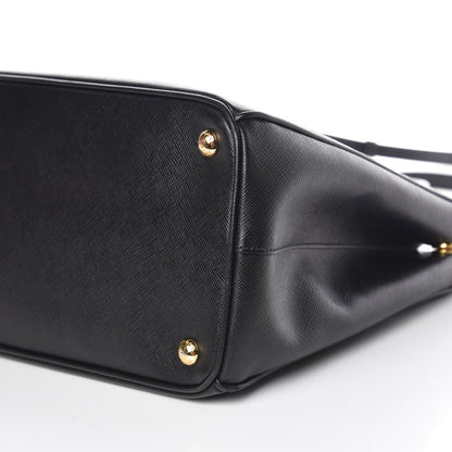 Prada Saffiano Medium Galleria Double Zip Tote Black 7 of 15