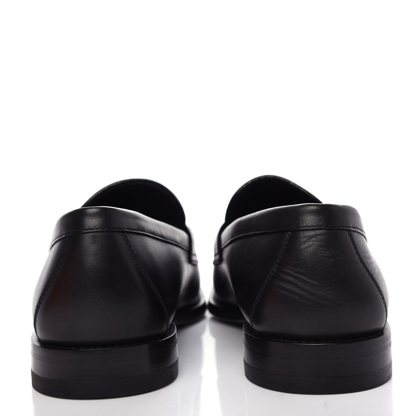 Calfskin Mens Loafers 9.5 Black