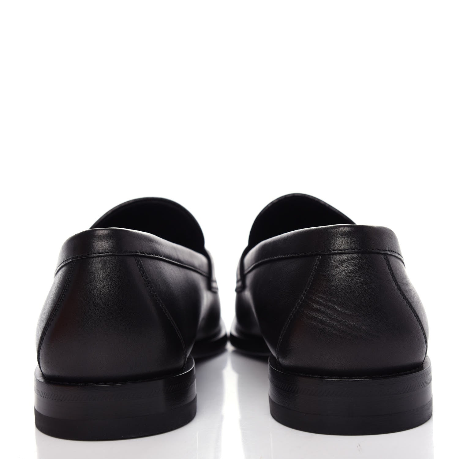 Louis Vuitton Calfskin Mens Loafers 9.5 Black 7 of 11
