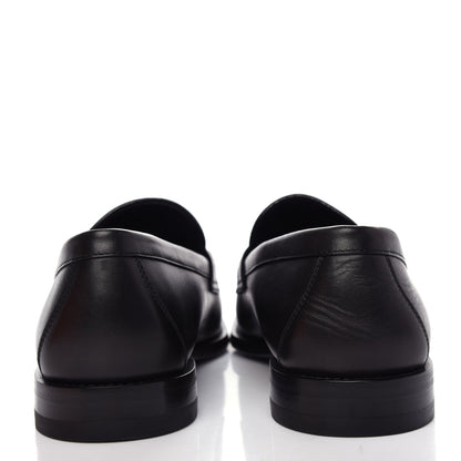 Louis Vuitton Calfskin Mens Loafers 9.5 Black 7 of 11