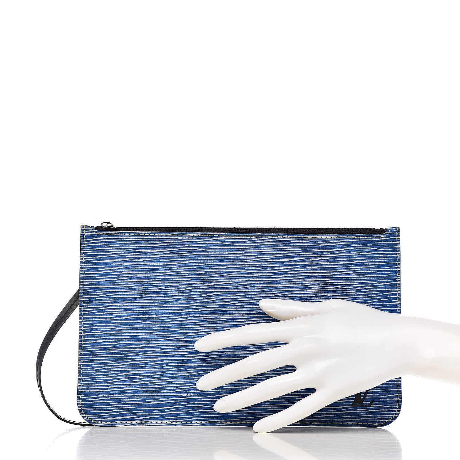 Louis Vuitton Epi Neverfull Pochette MM Denim Light 2 of 11