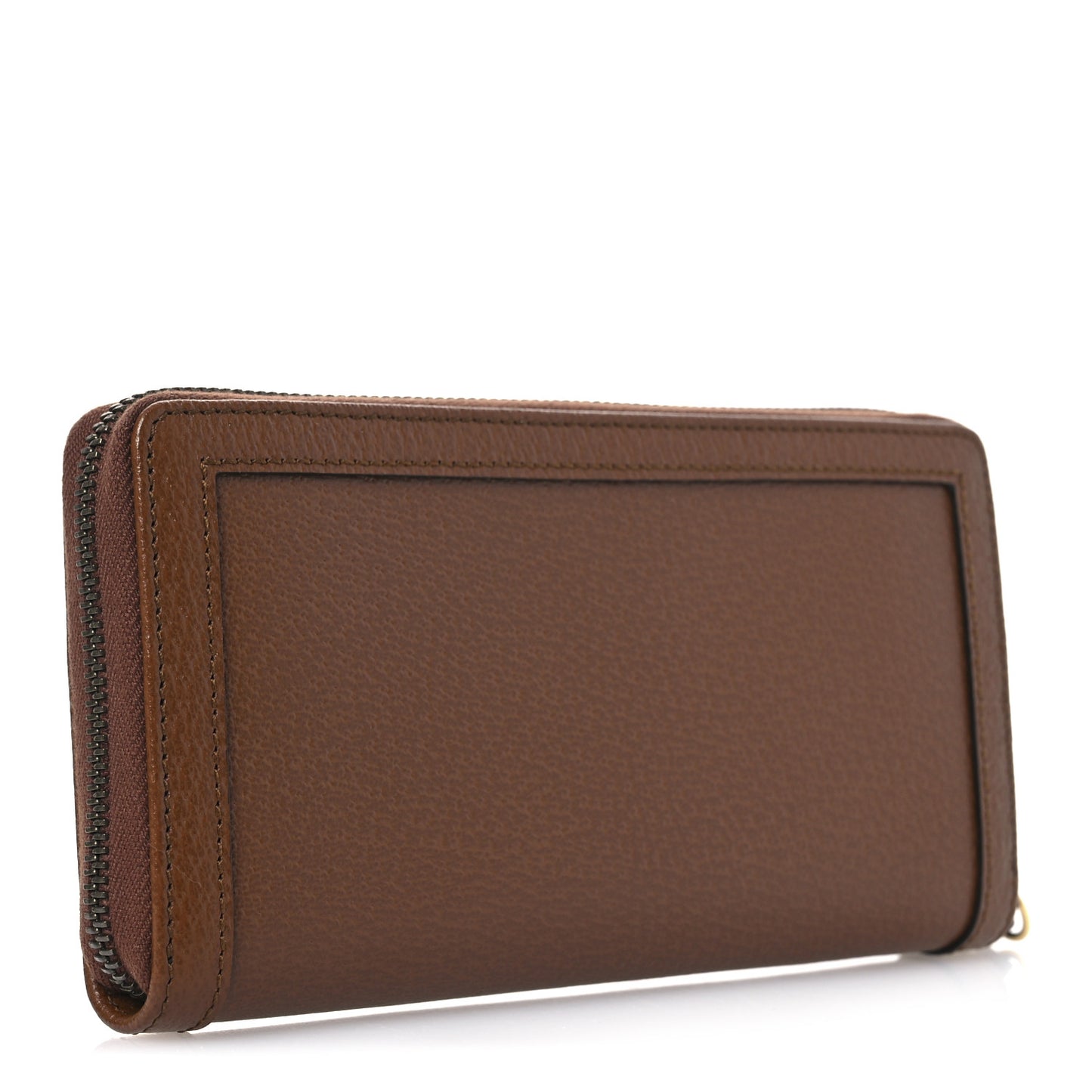 Wonka Grain Calfskin Diana Zip Around Continental Wallet Cuir