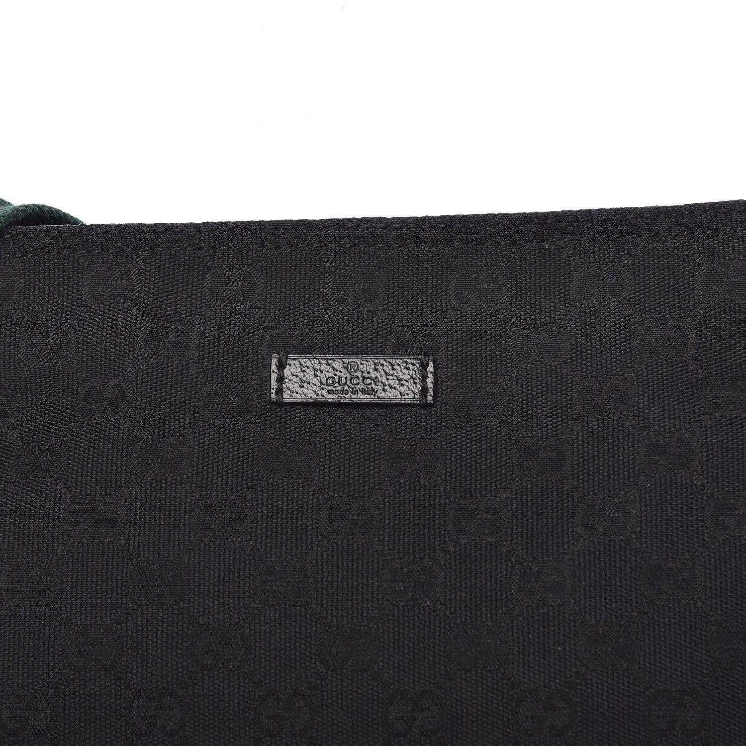 Gucci Monogram Web Small Flat Messenger Crossbody Black 11 of 11