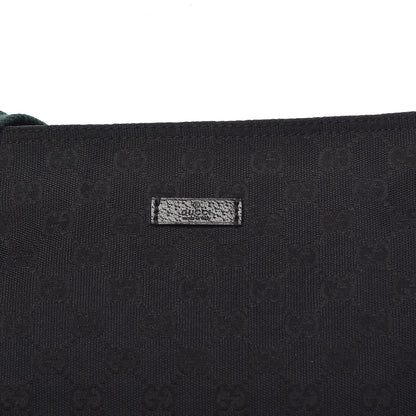 Gucci Monogram Web Small Flat Messenger Crossbody Black 11 of 11
